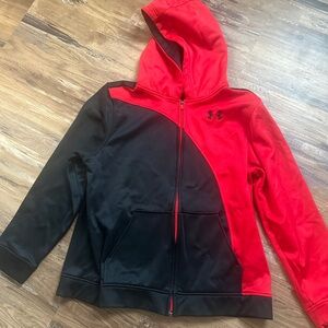 Under Armour Kids Two-Tone Red and Black Jacket